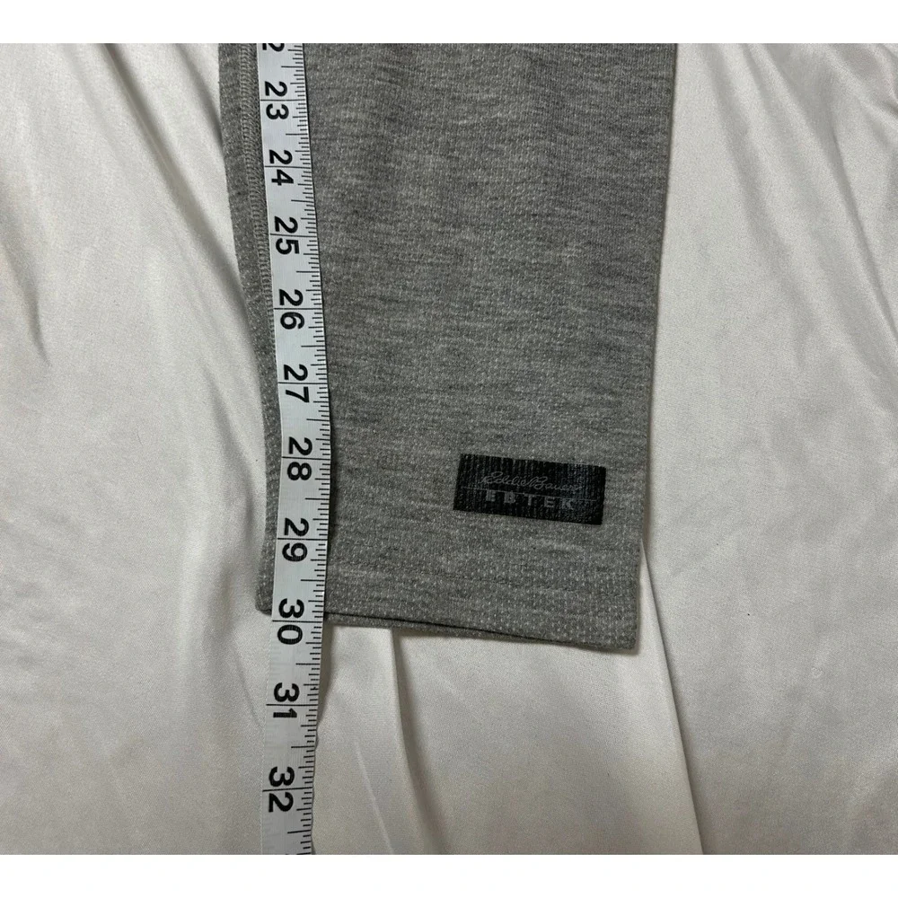 Eddie Bauer EBTEK Mens Small Thermal Base Layer Pants Gray Leggings Vtg Made USA